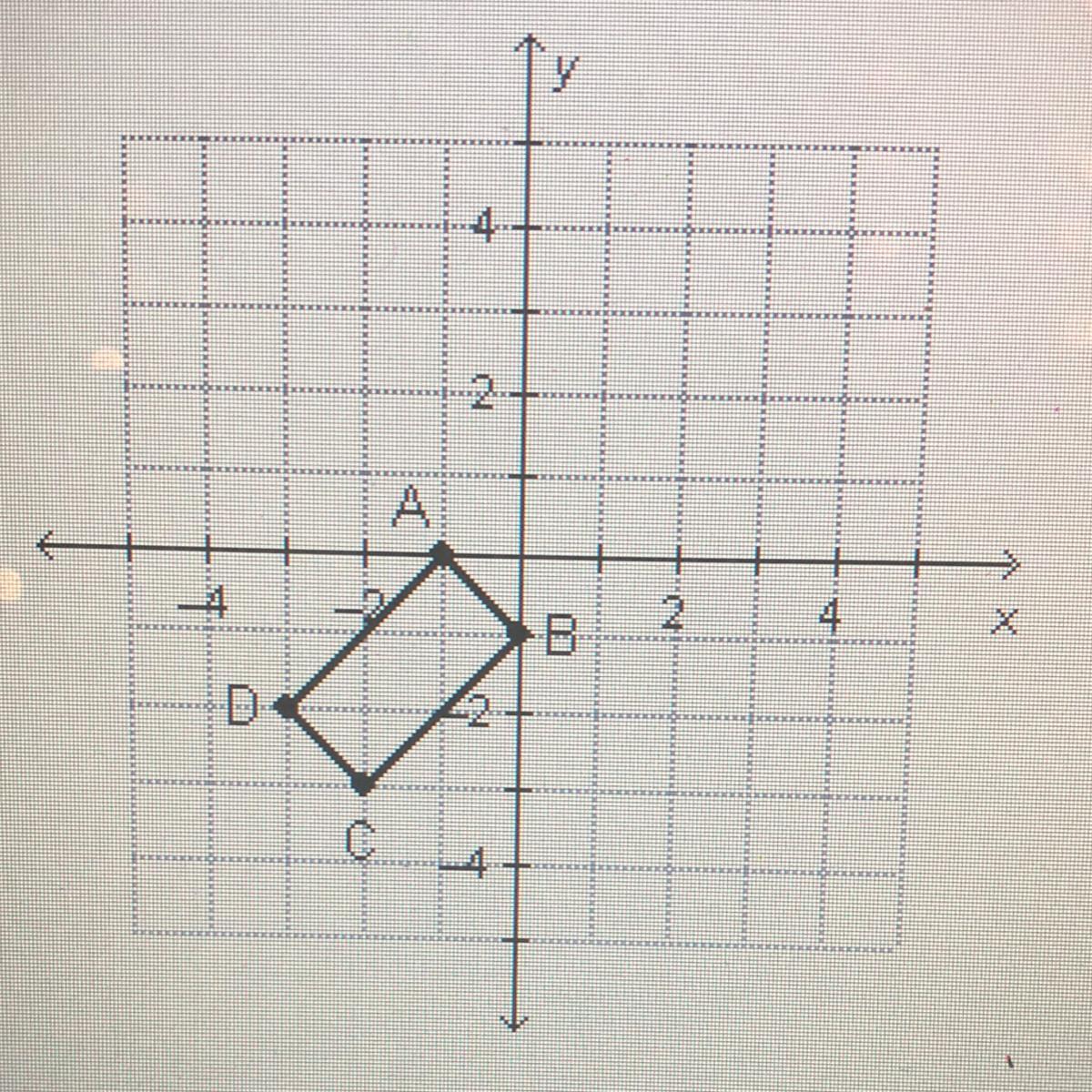 Which shows the image of quadrilateral ABCD after the transformation Ro