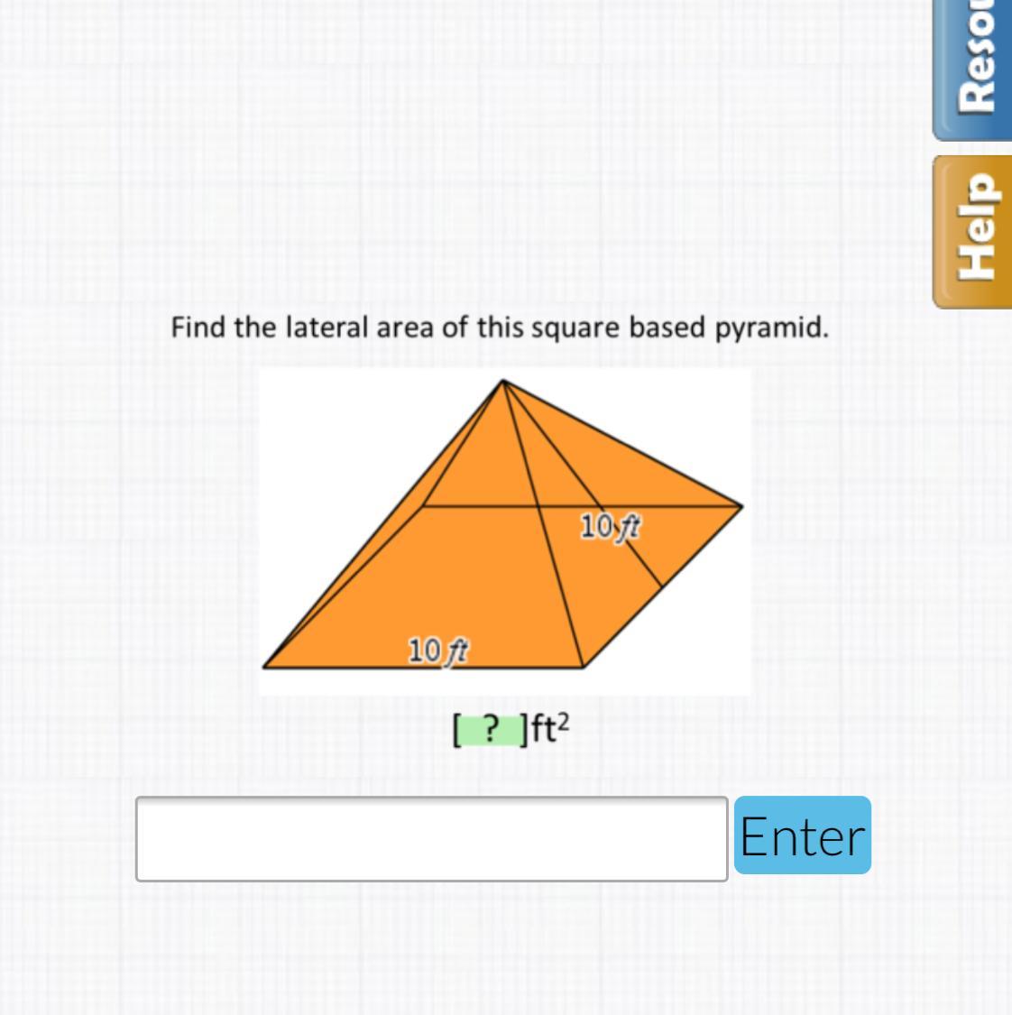 How do I find the lateral surface area
